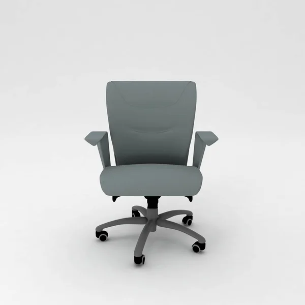 Cadeira Escritório Isolado Fundo Branco — Fotografia de Stock
