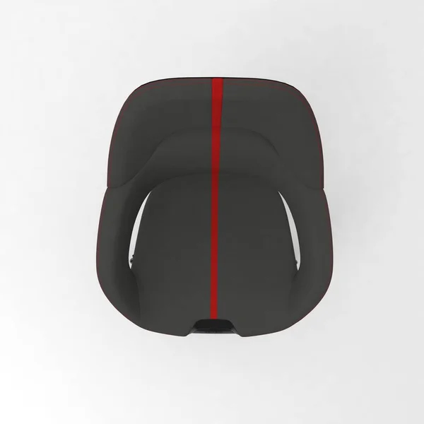 Black Leather Helmet Isolated White Background — Stockfoto