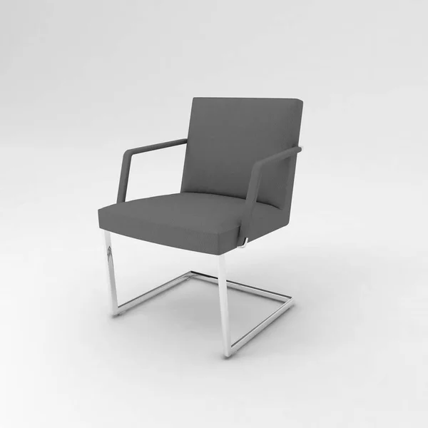 Schwarz Weiß Foto Eines Stuhls — Stockfoto