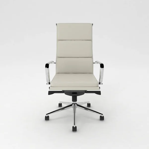 Krzesło Biurowe Izolowane Białym Tle — Zdjęcie stockowe