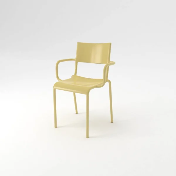 白色背景的现代椅子 — 图库照片