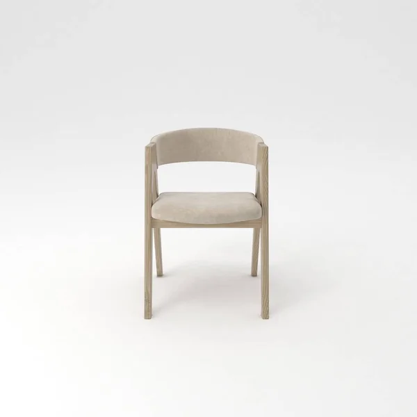 White Chair Isolated Background — Stock Photo, Image