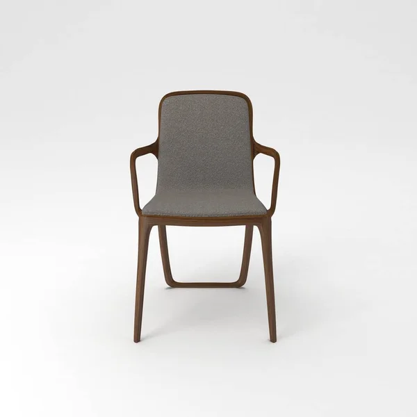 Cadeira Clássica Isolada Fundo Branco — Fotografia de Stock