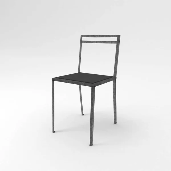 Ξύλινη Καρέκλα Απομονωμένη Λευκό Φόντο — Φωτογραφία Αρχείου