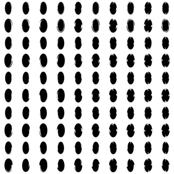 Forme Ovale Verticale Dessinée Main Remplie 100 — Image vectorielle
