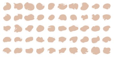 Sıvı Sıvı Doldurulmuş Bej Renk Şekilleri V150 100 Set 2