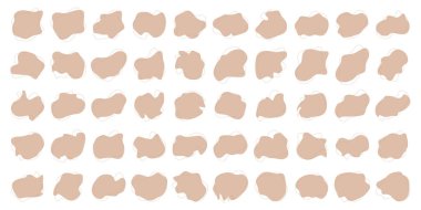 Sıvı Sıvı Doldurulmuş Bej Renk Şekilleri V150 100 Set 2