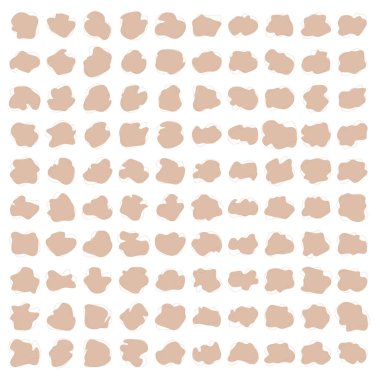 Sıvı Sıvı Doldurulmuş Bej Renk Şekilleri V150 100 Set 2