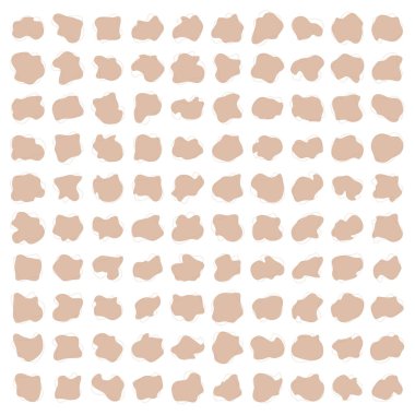 Sıvı Sıvı Doldurulmuş Bej Renk Şekilleri V150 100 Set 2