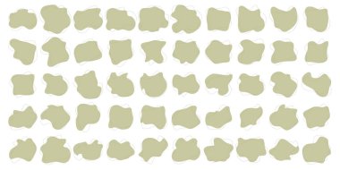 Sıvı Sıvı Doldurulmuş Bej Renk Şekilleri V150 100 Set 2