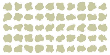 Sıvı Sıvı Doldurulmuş Bej Renk Şekilleri V150 100 Set 2