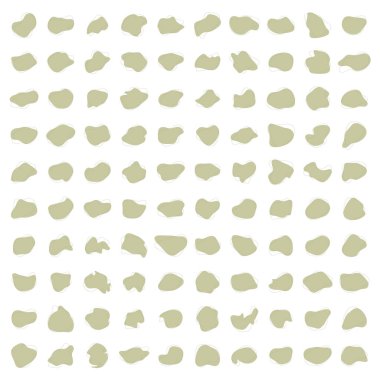 Sıvı Sıvı Doldurulmuş Bej Renk Şekilleri V150 100 Set 2