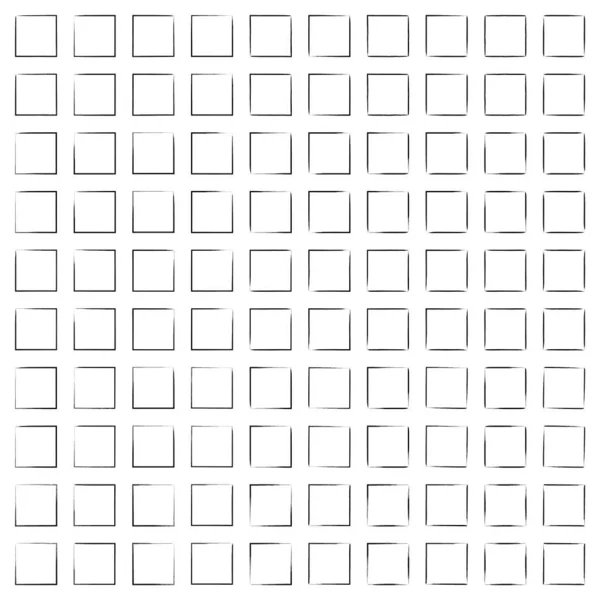 手绘正方形细线 100 — 图库矢量图片