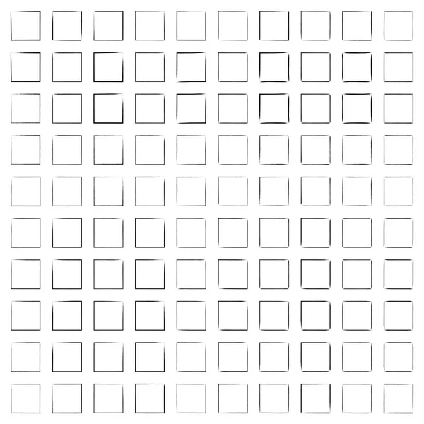 手绘正方形细线 100 — 图库矢量图片