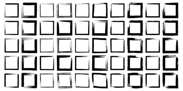 手绘正方形50 — 图库矢量图片