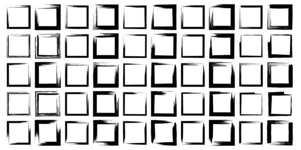 手绘正方形50 — 图库矢量图片