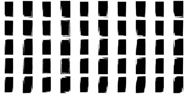 Hand Drawn Vertical Rectangle Shape Filled-50-9