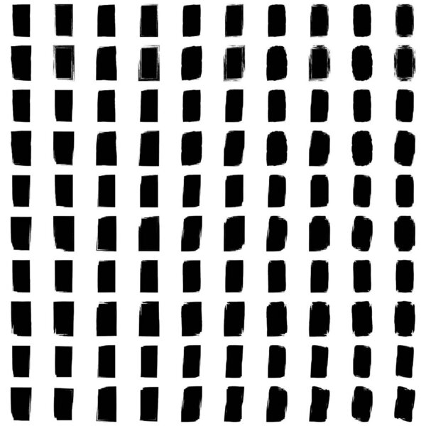 Grunge Square shape filled black 50 Set Rectangular shape bold line black 50 Set