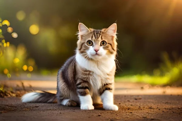Retrato Gato Lindo — Foto de Stock