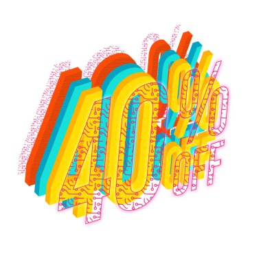 renkli yazı tipi. vektör çizim.