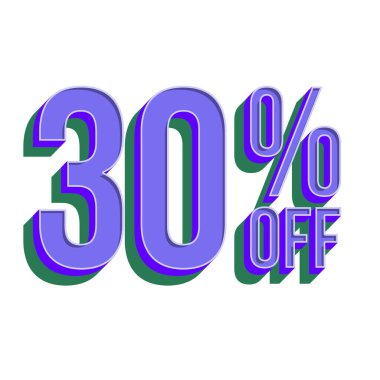 % 30 İndirimli Teklif Etiketi Vintage Tasarımı