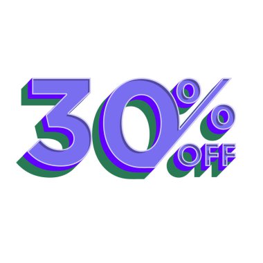 % 30 İndirimli Teklif Etiketi Vintage Tasarımı