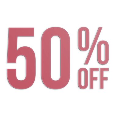 Kağıt Biçimli% 50 İndirimli Teklif Etiketi