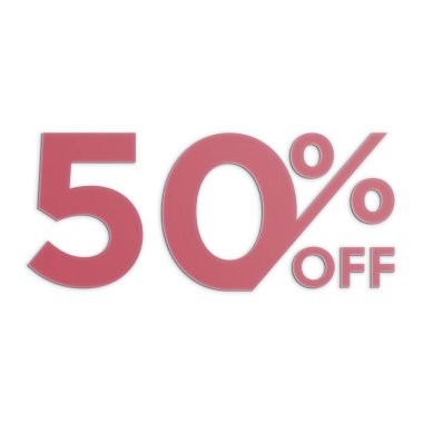 Kağıt Biçimli% 50 İndirimli Teklif Etiketi