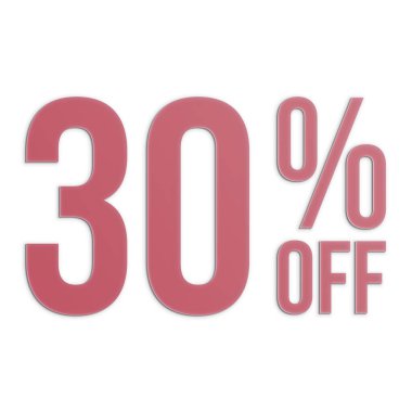 Kağıt Biçimli% 30 İndirimli Teklif Etiketi