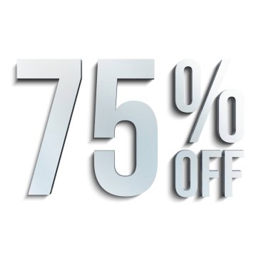 Çelik Biçimli% 75 İndirim Teklif Etiketi