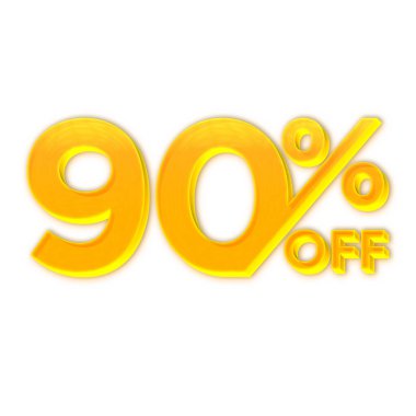 % 90 İndirimli Teklif Etiketi Sarı Biçim Tasarımı