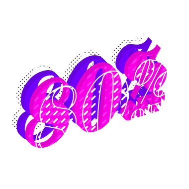 Yeni Biçim Tasarımı ile% 80 İndirim Teklif Etiketi