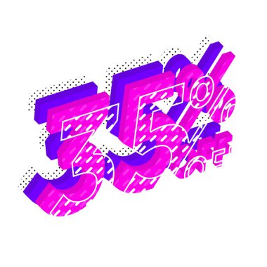 Yeni Biçim Tasarımı ile% 35 İndirimli Teklif Etiketi