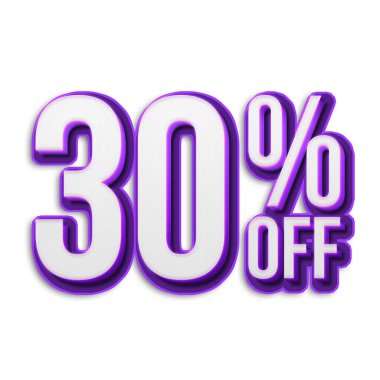 Yeni Biçim Tasarımı ile% 30 İndirim Teklif Etiketi