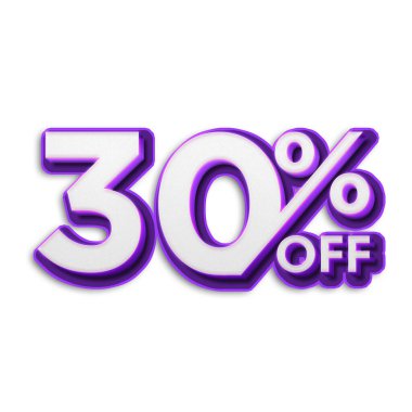 Yeni Biçim Tasarımı ile% 30 İndirim Teklif Etiketi