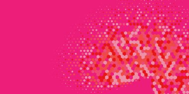 Geometrik soyut Hexagon çoklu Renk Arkaplanı, Geometrik soyut duvar kağıdı iki renkli iki ton Hexagon alt sol köşeden sağ üst köşeye çapraz olarak dağılmıştır