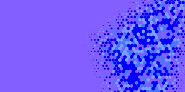 Geometrik soyut Hexagon çoklu Renk Arkaplanı, Geometrik soyut duvar kağıdı iki renkli iki ton Hexagon alt sol köşeden sağ üst köşeye çapraz olarak dağılmıştır