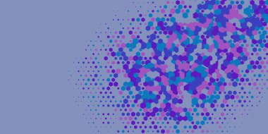 Geometrik Çoklu Boyutlu Altıgen Çoklu Renkli Arkaplan, Geometrik Soyut İki Renkli Duvar Kağıdı Alt sol köşeden sağ üst köşeye çapraz olarak dağılmıştır