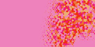 Geometrik Çoklu Boyutlu Altıgen Çoklu Renkli Arkaplan, Geometrik Soyut İki Renkli Duvar Kağıdı Alt sol köşeden sağ üst köşeye çapraz olarak dağılmıştır