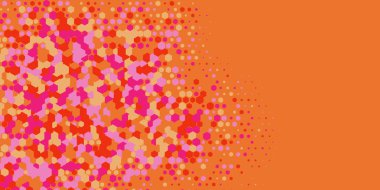 Geometrik Çoklu Boyutlu Altıgen Çoklu Renkli Arkaplan, Geometrik Soyut İki Renkli Duvar Kağıdı Alt sol köşeden sağ üst köşeye çapraz olarak dağılmıştır