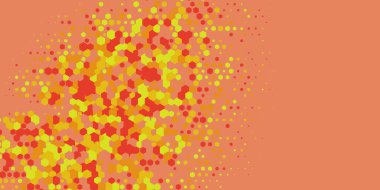 Geometrik Çoklu Boyutlu Altıgen Çoklu Renkli Arkaplan, Geometrik Soyut İki Renkli Duvar Kağıdı Alt sol köşeden sağ üst köşeye çapraz olarak dağılmıştır