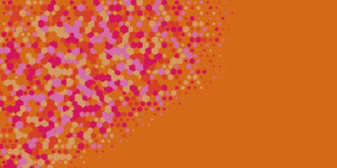 Geometrik Çoklu Boyutlu Altıgen Çoklu Renkli Arkaplan, Geometrik Soyut İki Renkli Duvar Kağıdı Alt sol köşeden sağ üst köşeye çapraz olarak dağılmıştır