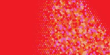 Geometrik Çoklu Boyutlu Altıgen Çoklu Renkli Arkaplan, Geometrik Soyut İki Renkli Duvar Kağıdı Alt sol köşeden sağ üst köşeye çapraz olarak dağılmıştır