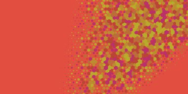 Geometrik Çoklu Boyutlu Altıgen Çoklu Renkli Arkaplan, Geometrik Soyut İki Renkli Duvar Kağıdı Alt sol köşeden sağ üst köşeye çapraz olarak dağılmıştır