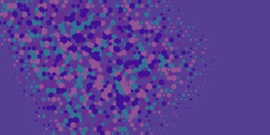 Geometrik Çoklu Boyutlu Altıgen Çoklu Renkli Arkaplan, Geometrik Soyut İki Renkli Duvar Kağıdı Alt sol köşeden sağ üst köşeye çapraz olarak dağılmıştır