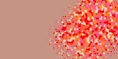 Geometrik Çoklu Boyutlu Altıgen Çoklu Renkli Arkaplan, Geometrik Soyut İki Renkli Duvar Kağıdı Alt sol köşeden sağ üst köşeye çapraz olarak dağılmıştır