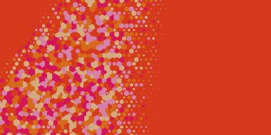 Geometrik Çoklu Boyutlu Altıgen Çoklu Renkli Arkaplan, Geometrik Soyut İki Renkli Duvar Kağıdı Alt sol köşeden sağ üst köşeye çapraz olarak dağılmıştır