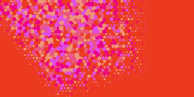 Geometrik Çoklu Boyutlu Altıgen Çoklu Renkli Arkaplan, Geometrik Soyut İki Renkli Duvar Kağıdı Alt sol köşeden sağ üst köşeye çapraz olarak dağılmıştır