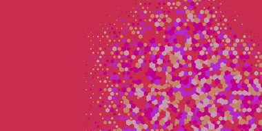 Geometrik Çoklu Boyutlu Altıgen Çoklu Renkli Arkaplan, Geometrik Soyut İki Renkli Duvar Kağıdı Alt sol köşeden sağ üst köşeye çapraz olarak dağılmıştır