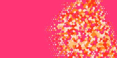 Geometrik Çoklu Boyutlu Altıgen Çoklu Renkli Arkaplan, Geometrik Soyut İki Renkli Duvar Kağıdı Alt sol köşeden sağ üst köşeye çapraz olarak dağılmıştır